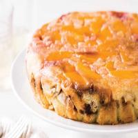 Gingersnap Peach Upside-Down Cake_image