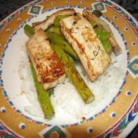 Asparagus With Tofu and Balsamic Butter image