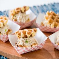 Smothered Chicken Waffle Sandwich image