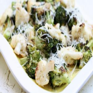 Truffle-Parmesan Roasted Cauliflower and Broccoli image