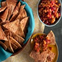 Stone Fruit Salsa with Cinnamon Chips image