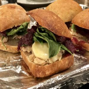 Brie, Cranberry, and Turkey Paninis for 2 image