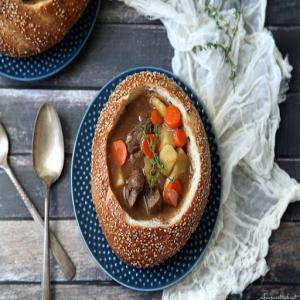 Guinness Beef Stew in Bread Bowls Recipe - (4/5)_image