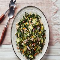 Kale Salad with Brussels Sprouts, Apples, and Hazelnuts_image