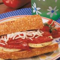 Roasted Pepper and Onion Sandwiches image