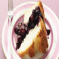 Ginger Berry Compote with Angel Food Cake image