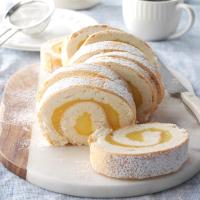 Moist Lemon Angel Cake Roll image