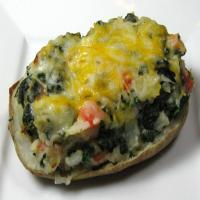 Stuffed Potatoes With Kale and Red Pepper image