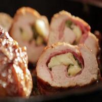 Turkey Cordon Bleu Stuffed with Ham, Roasted Green Chiles and Brie image