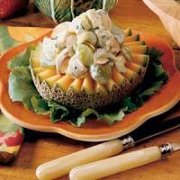 Chicken Salad on Cantaloupe Rings image