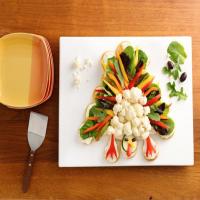 Crescent Turkey Shaped Veggie Platter_image