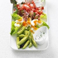 Cobb salad with buttermilk ranch dressing image