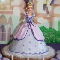 Barbie Doll Cake image