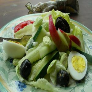 Salad With Hard Boiled Egg_image