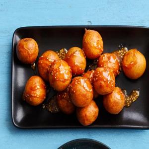 Rice Fritters With Sesame Caramel_image