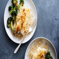 Baked Cod With Crunchy Miso-Butter Bread Crumbs image
