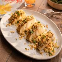 Roasted Cod with Cashew Coconut Lime Topping_image