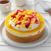 No-Bake Mango Strawberry Cheesecake_image