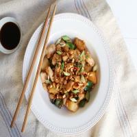 Chinese Pineapple Chicken With Cashew Nuts, Ginger, Spring Onion_image