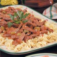 Tangy Round Steak Strips image