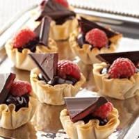 Raspberry Chocolate Tassies_image