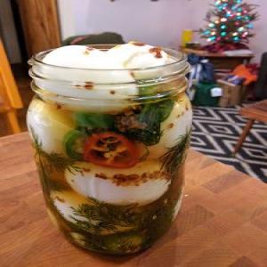 Jalapeño Dill Pickled Eggs_image