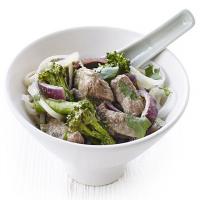 Thai beef & broccoli noodle bowl image