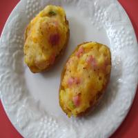 Ham and Cheese Stuffed Potatoes image