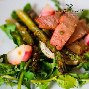 Lemongrass Glazed Tuna on Grilled Asparagus and Turnip Salad Recipe - (5/5)_image