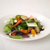 Spinach Salad with Roasted Fall Vegetables image