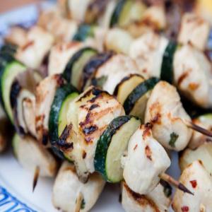 BBQ Chicken Kabobs with Tequila Lime Cilantro image