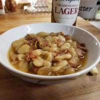 Pressure Cooker Butter Beans with Beer and Bacon image