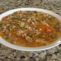 Low-Carb Spicy Turkey Soup with Cauliflower Rice_image