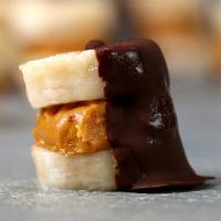Dark Chocolate Peanut Butter Banana Bites Recipe by Tasty image