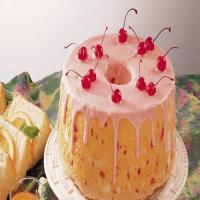 Low-Fat Cherry-Almond Angel Cake image