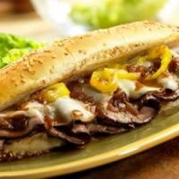 Dripping Roast Beef Sandwiches with Melted Provolone image