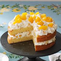 Cake with Peaches image