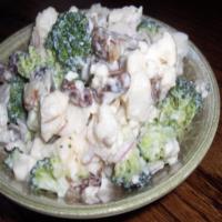 Broccoli, Cauliflower and Feta Salad image