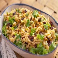 Orzo Salad with Mustard Greens and Dried Cherries_image