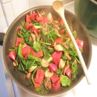 Mushroom Medley With Spinach, Ginger and Soy image