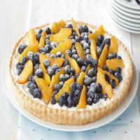 Blueberry & Peach Cream Tart image