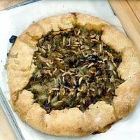 Pear Crostata with Honey, Blue Cheese, and Almonds image
