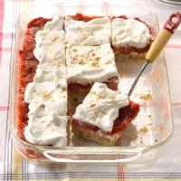 Strawberry-Rhubarb Cream Dessert image