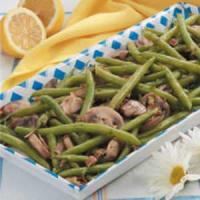 Savory Green Beans with Mushrooms image