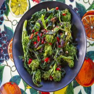 Charred Rapini with Anchovies and Fresno Chiles_image
