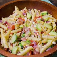 Vegetarian Greek Pasta Salad_image