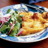 Easy cheesy chip omelette image