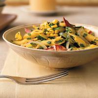 Penne with Lobster, Corn, Zucchini, and Arugula_image