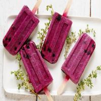 Blueberry, Thyme and Sweet Cream Ice Pops_image