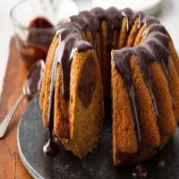 One-Bowl Pumpkin-Chocolate Swirl Cake with Chocolate Ganache image